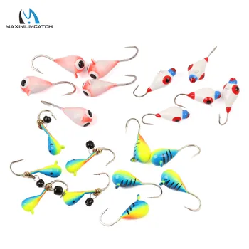 Maximumcatch 16 #14 #12 # Вольфрамовая ледяная Рыбалка джиг 0,42 г-1,90 г ледовая Рыболовная Приманка 11 мм-17 мм японский крючок зимние рыболовные приманки