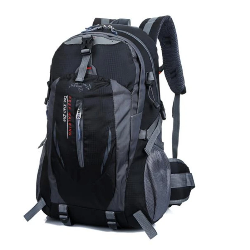 

Hot New Arrival Fashion Men and women 40L High Quality Waterproof Nylon Travel Luggage Rucksack Backpack Bag