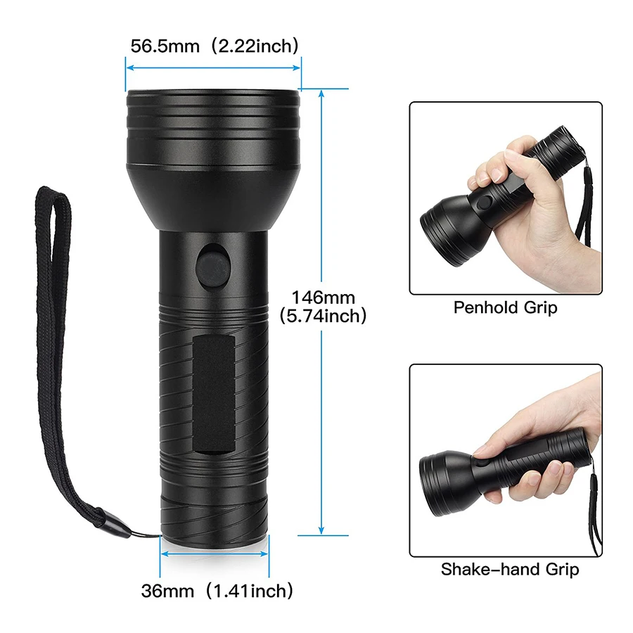  UV Led Flashlight Blacklight 51 Leds 395nm Ultra Violet Checking Torch Light Lamp Detector for Dog 