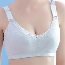 Для женщин Сексуальная Push Up Bra студент провод сна хлопковые бюстгальтеры Скорректированная ремни дамы повседневной нижнее белье для