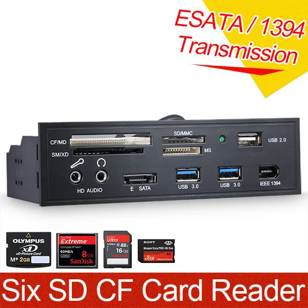 New Design STW 3021USB 3.0 Internal Card Reader for PC 5.25" Card