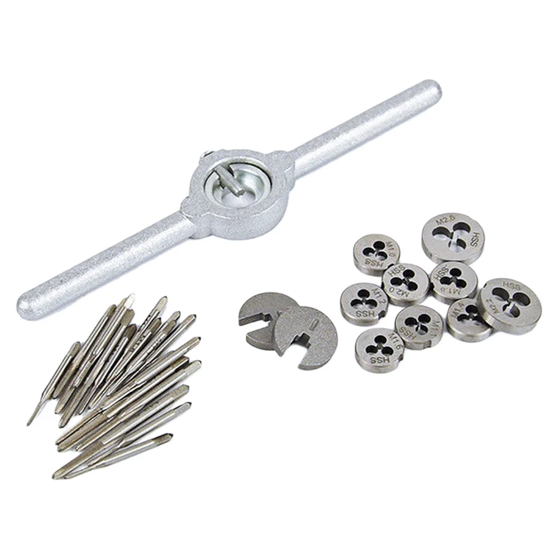

31pcs/set Metric Taps Dies Set Mini NC Screw Thread Plugs Taps High Speed Steel Hand Screw Taps Hand Tools
