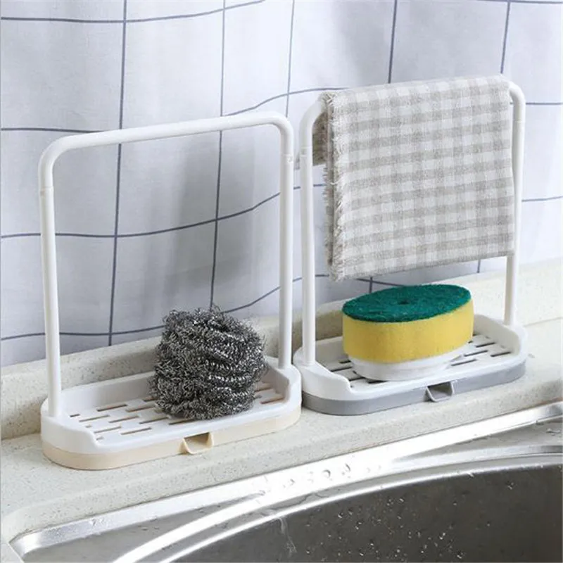 

Creative Towel Storage Hanging Rack Shelf Bathroom Kitchen Dishcloth Hanger Wet Towel Organizer Bathroom Sponge Detachable