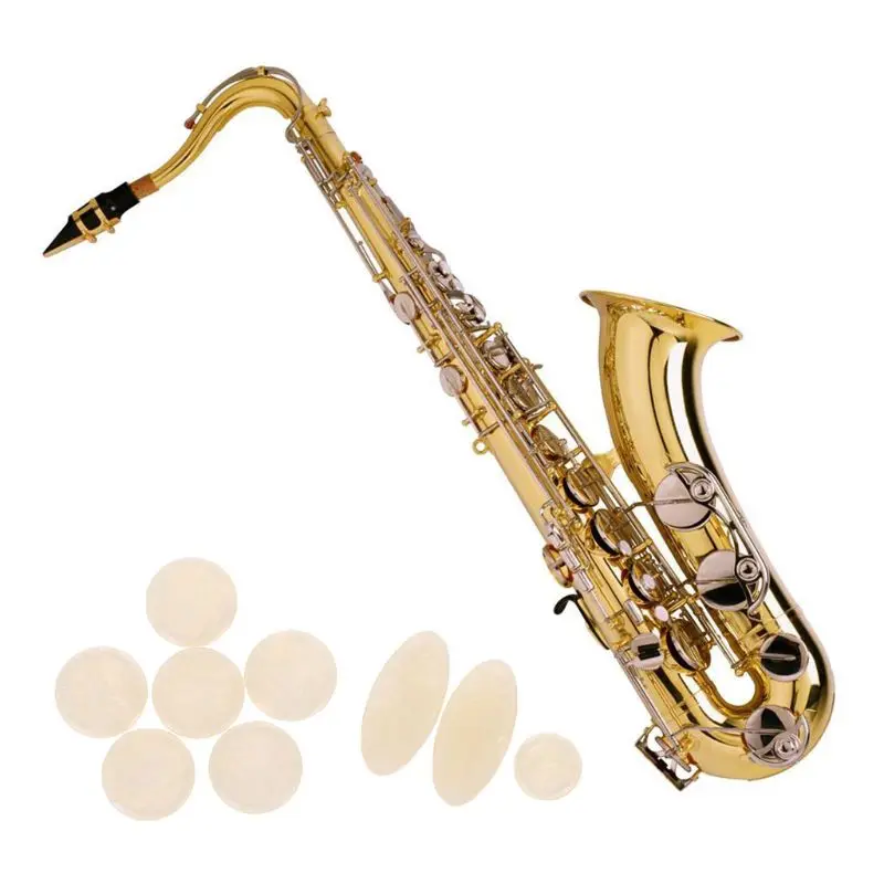 

9 Pcs Saxophone Clasp Pads Buckle Button Snap Set Key Shim Sax Instrument Supply