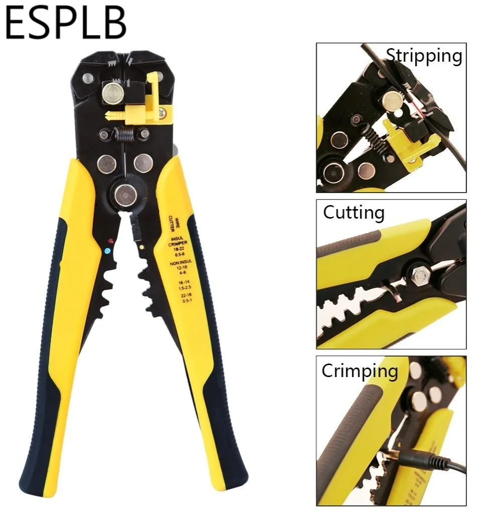 ESPLB инструмент для зачистки проводов саморегулирующийся кабельный резак щипцы автоматический инструмент для зачистки проводов кусачки инструмент для промышленности