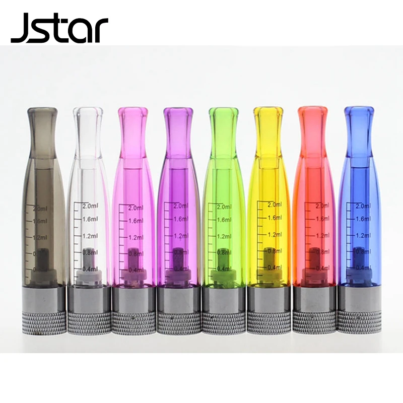 

10pcs/lot Jstar H2 Clearomizer 2.0ml Capacity Bottom Heating Cartomizer for Electronic Cigarette eGo H2 Atomizer