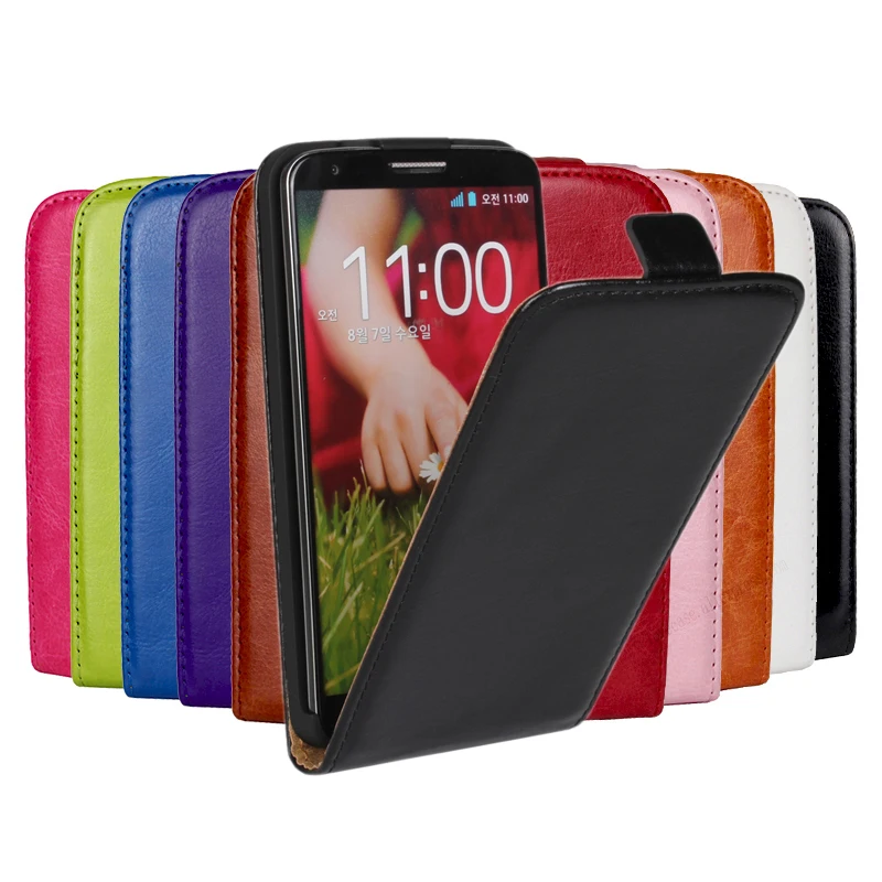 

G2 Flip Leather Case For LG Optimus G2 D801 D802 D803 D804 Crazy Horse PU Phone Back Cover Capa For LG G2 Coque Retro Shell Bags