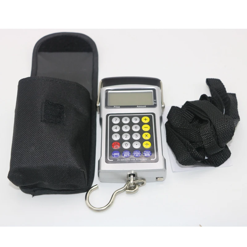 

7 in 1 portable scales / Fish Luggage electric scale / weighing 50kg with a calculator and tape measure backlight register