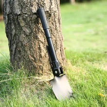 100% marca militar portátil dobrável pá de sobrevivência pá espátula dibble picareta emergência do jardim acampamento ao ar livre ferramenta palaplegável