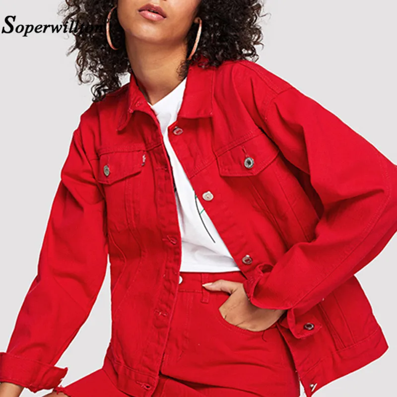 White Blue Denim Jacket Women Short Jeans Overcoat Ladies