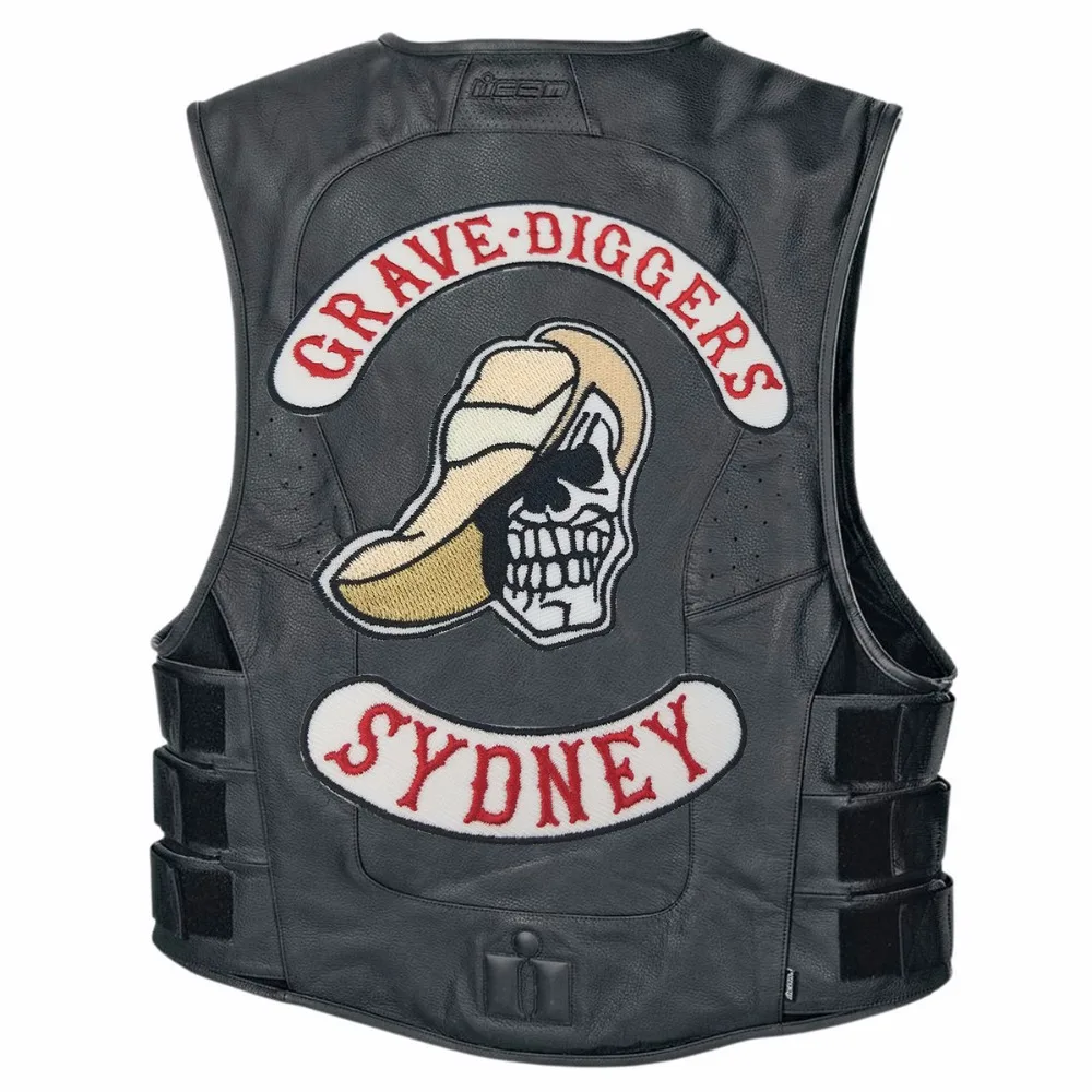 G0446 GRAVE DIGGERS MC Club Biker Vest Embroidered Badge Patch (5)