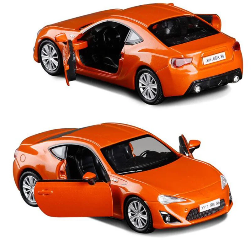 3 модели 12 см 1:36 весы из металлического сплава GT 86 гоночный автомобиль тяните