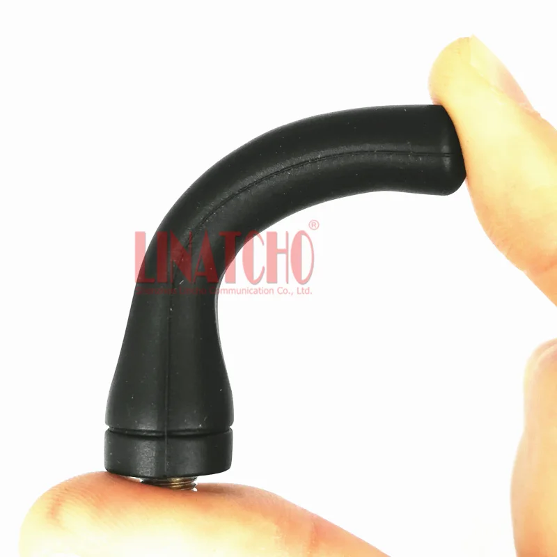 

10 pcs sales black mini UHF 430mhz 5cm ham radio stubby soft bendable sma female antenna