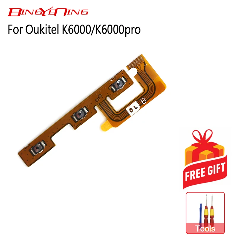 

BingYeNing New Original Main For Oukitel K6000/K6000 pro power on/off+ volume FPC Key up/down button flex cable FPC