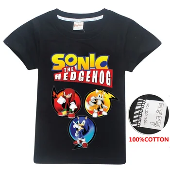 

Children T-shirt Sonic The Hedgehog Boys Girls Thanksgiving Tops Tees 2019 Kids Short Sleeve Summer Toddler Clothes For Tshirt