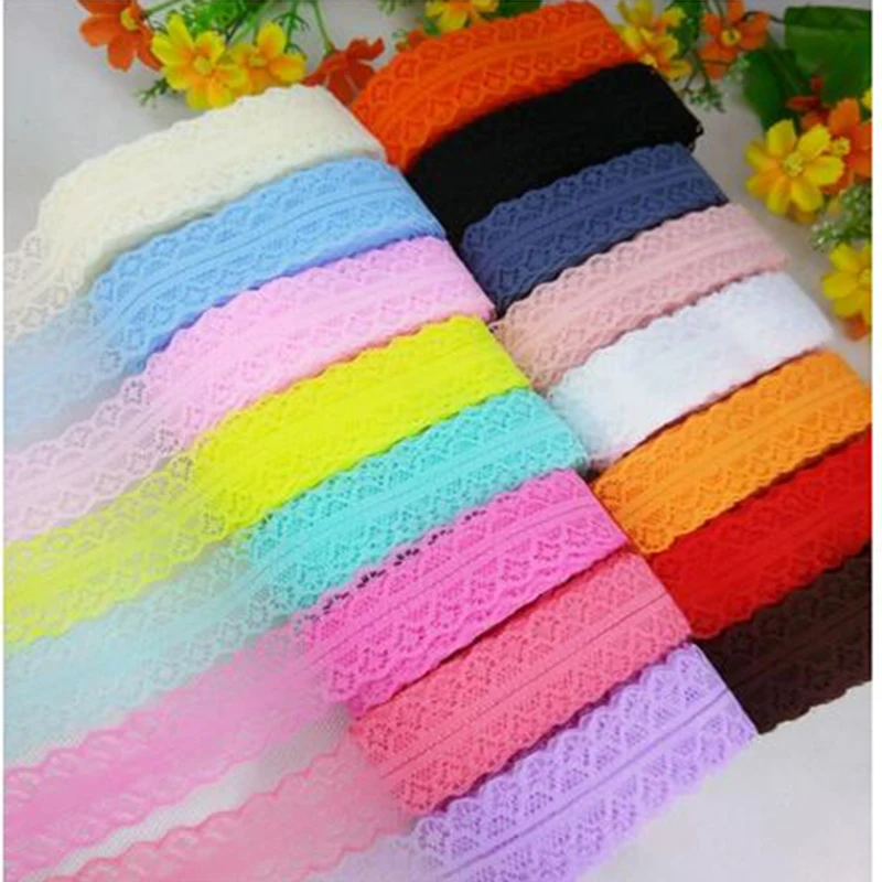 

High Quality 10Yards Beautiful 28mm Lace Ribbon Fabric Trim DIY Garment Floral Accessories Clothing Decor Embroidered Bilateral