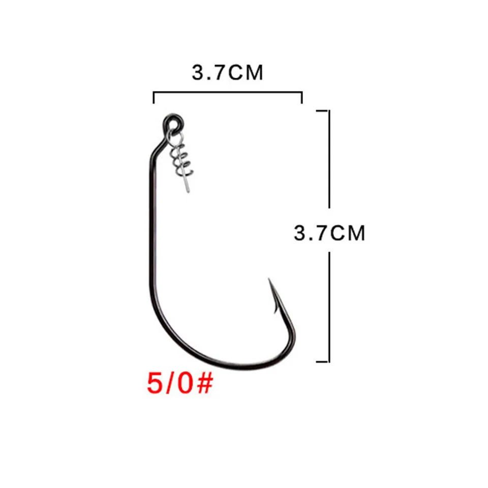 10 шт. 1/0 2/0 3/0 4/0 5/0 колючие рыболовные крючки и море червяк для ловли карпа одинарный круг крючком аксессуары рыболовные снасти углерода Сталь