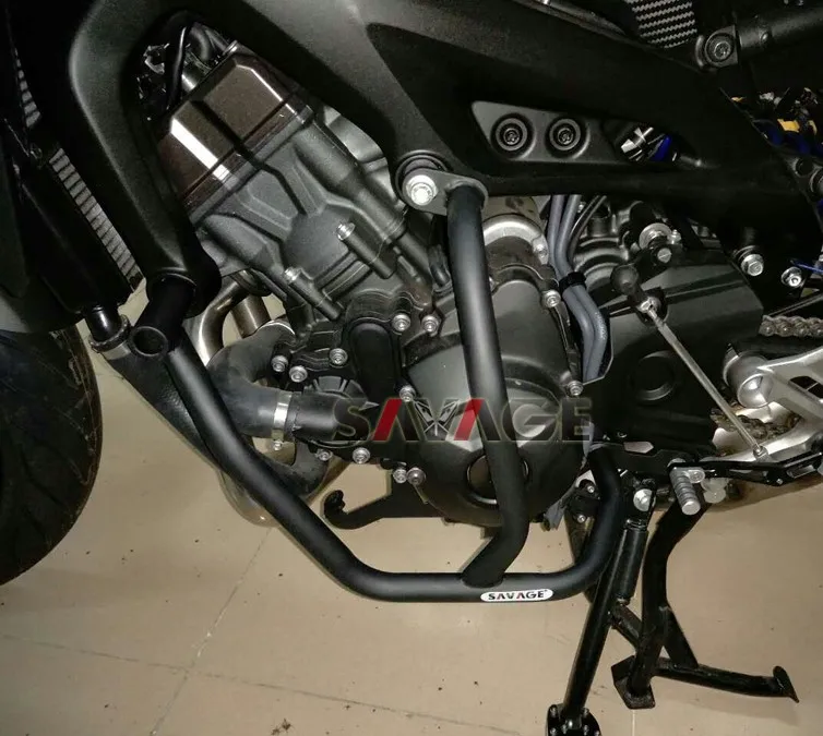 Protetor de Cárter Bar para Yamaha Guarda Motor Bater Fz 09 Mt 09 Mt09 Tracer Fj 09 Xsr900 da Motocicleta Acessórios 14 crash guard