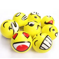 1 шт. диаметр 7,5 см мяч стресс Novetly Emoji печать сожмите мяч ручной наручные упражнение стресс PU резиновый мяч игрушка шары