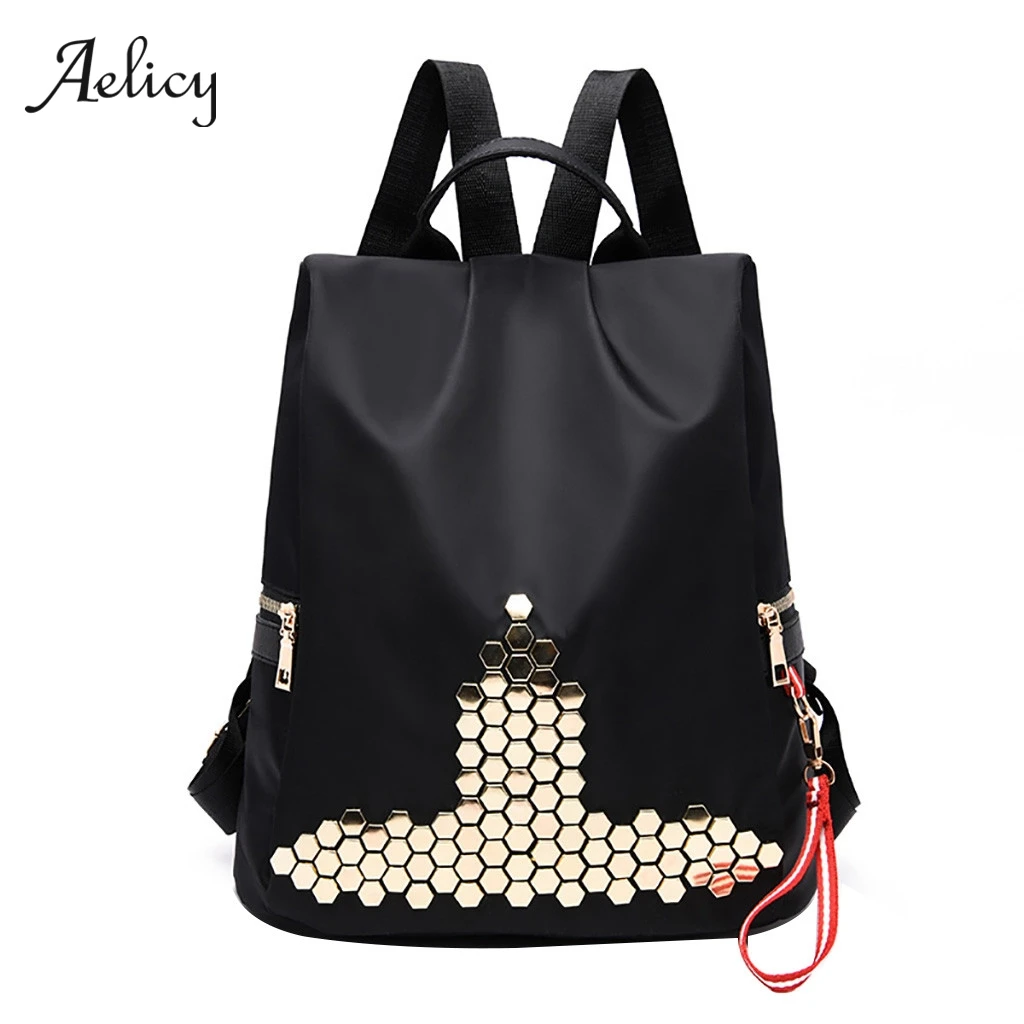 

Aelicy Fashion Leisure Satchel Women Wild Casual Backpacks Lady Waterproof Oxford Cloth School Shoulder Bag Multi-Use