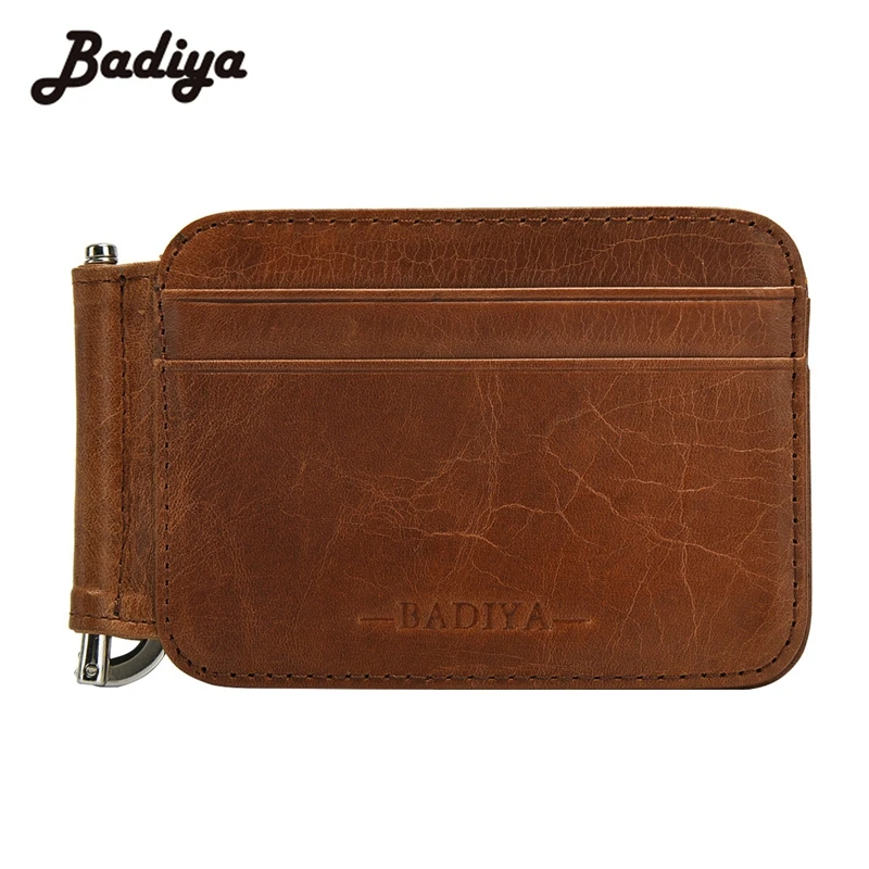 

Men Real Leather Wallet with Money Clip Bifold Black Quality Guarantee Genuine Soft Leather Purse Male Practical Wallets