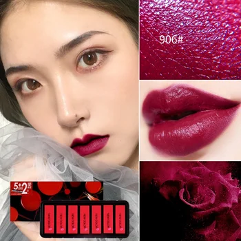 

New Matte Lipstick Set Moisturizing Non-Stick Cup Waterproof Long-Lasting Lip Stick Kit Easy to use