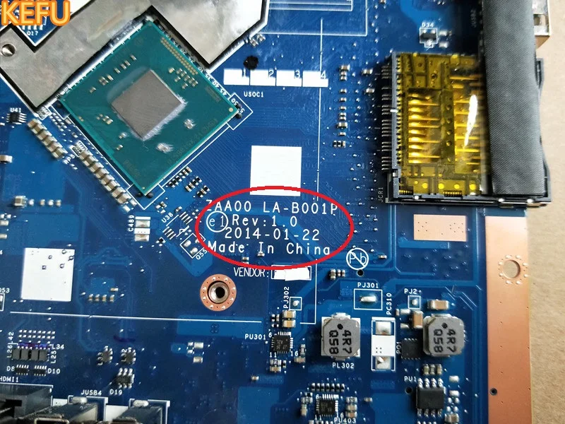 Материнская плата KEFU для ноутбука Lenovo C260 с процессором SR1LP J2900 P/N 90007064 DDR3 ZAA00 LA B001P