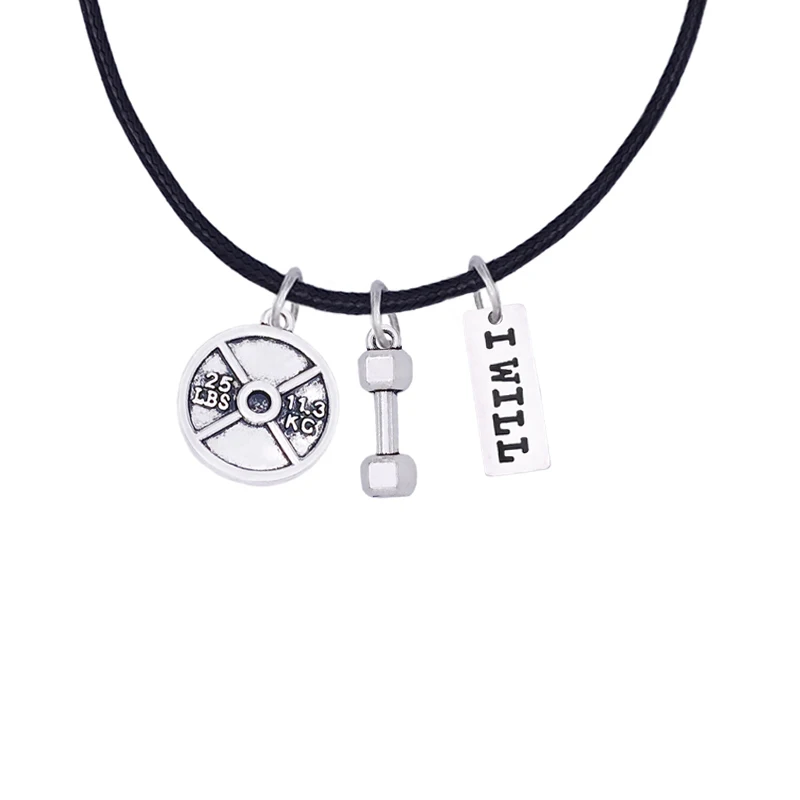 Factory Dropshipping Metal I Will Weight Lifting Barbells Weight Plate