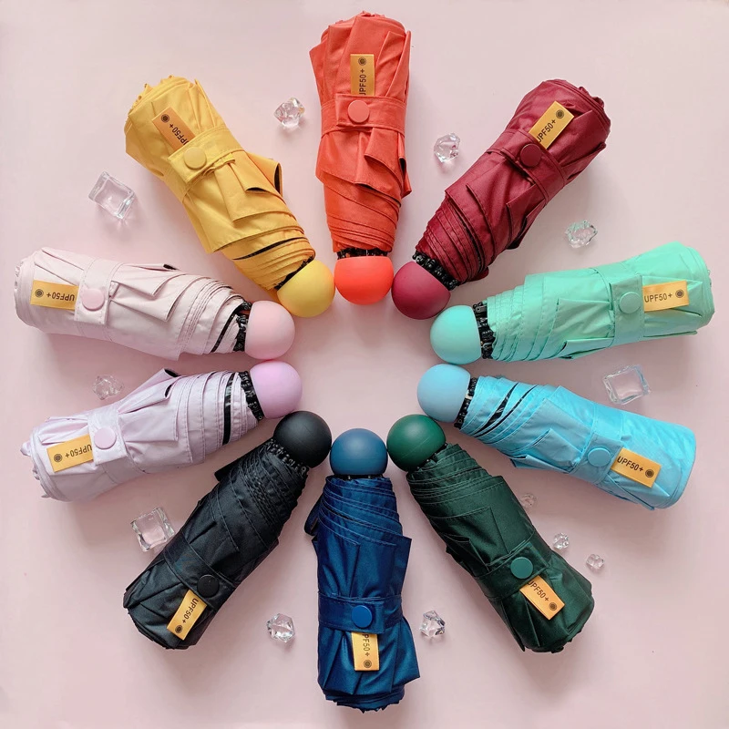 

High Quality Ultra Light Mini Pocket Capsule Umbrella Windproof Anti uv Protection Umbrellas Rain Women Ladies Sun Parasol SP088