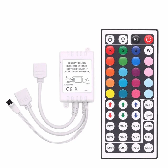 SMD 5050 3528 2835 RGB светодиодный светильник лента аксессуары DC 12V 24 key/44 key RGB IR RF пульт дистанционного управления для RGB светодиодный - Испускаемый цвет: 44keys Double