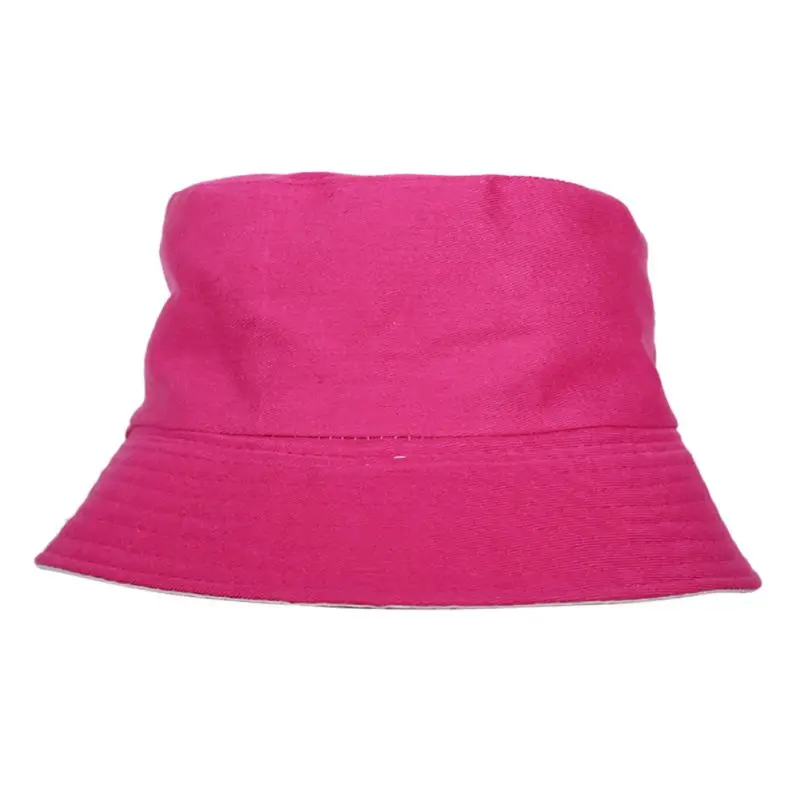 Мужская женская панама, для путешествий, для рыбалки, унисекс, летние пляжные шляпы, одноцветная плоская Рыбацкая Кепка s - Цвет: Rose Red