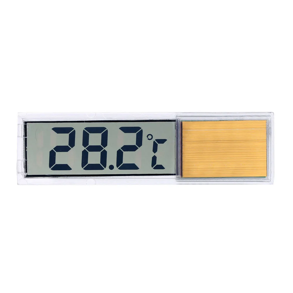 

1 Pcs 3D Digital Electronic Aquarium Thermometer Fish Tank Temp Meter precise measurement tools Luxury Gold/Silver Plastic Metal