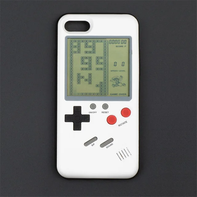 Ретро чехол для телефона Tetris Gameboy для Apple iPhone 7 8 Plus, мягкий ТПУ чехол для телефона для iPhone X 6 6s 8 Plus, чехол - Цвет: white