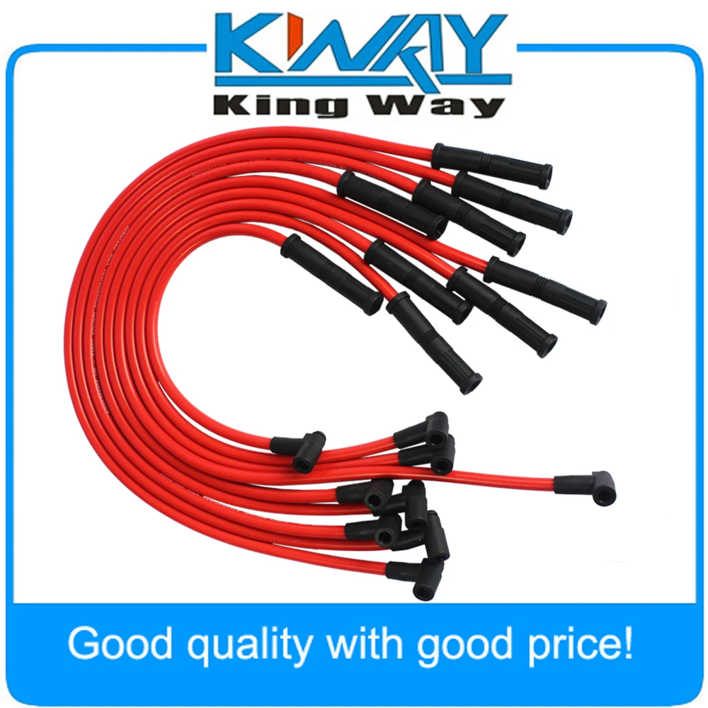 JDMSPEED HEI Spark Plug Wires Set 90 to Straight Fits For Chevrolet SBC