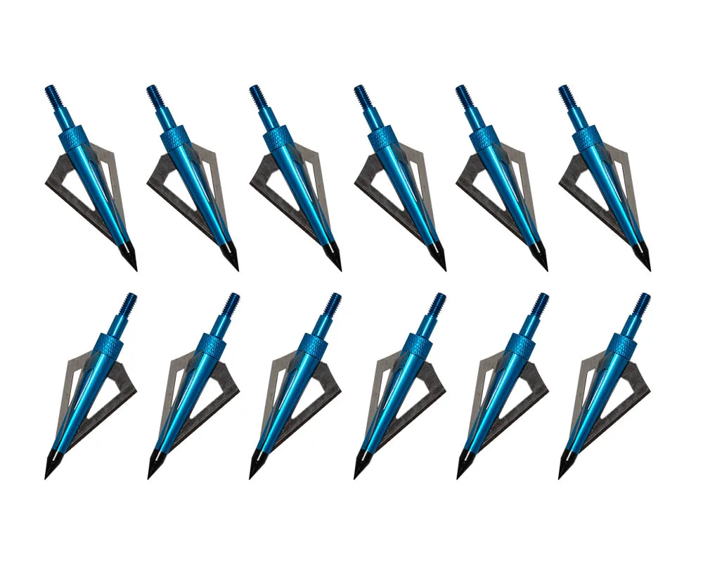 

Hunting Crossbow Broadheads Replaceable 125 grain 3 Fixed Blades Arrowhead Tips for recurve bow compound bow 12pcs free shipping