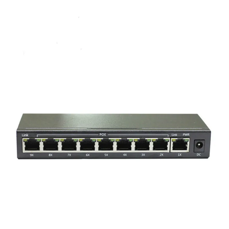 HT 9 портов Ethernet IEEE802.3af POE переключатель ip телефон камера светодиодный экран