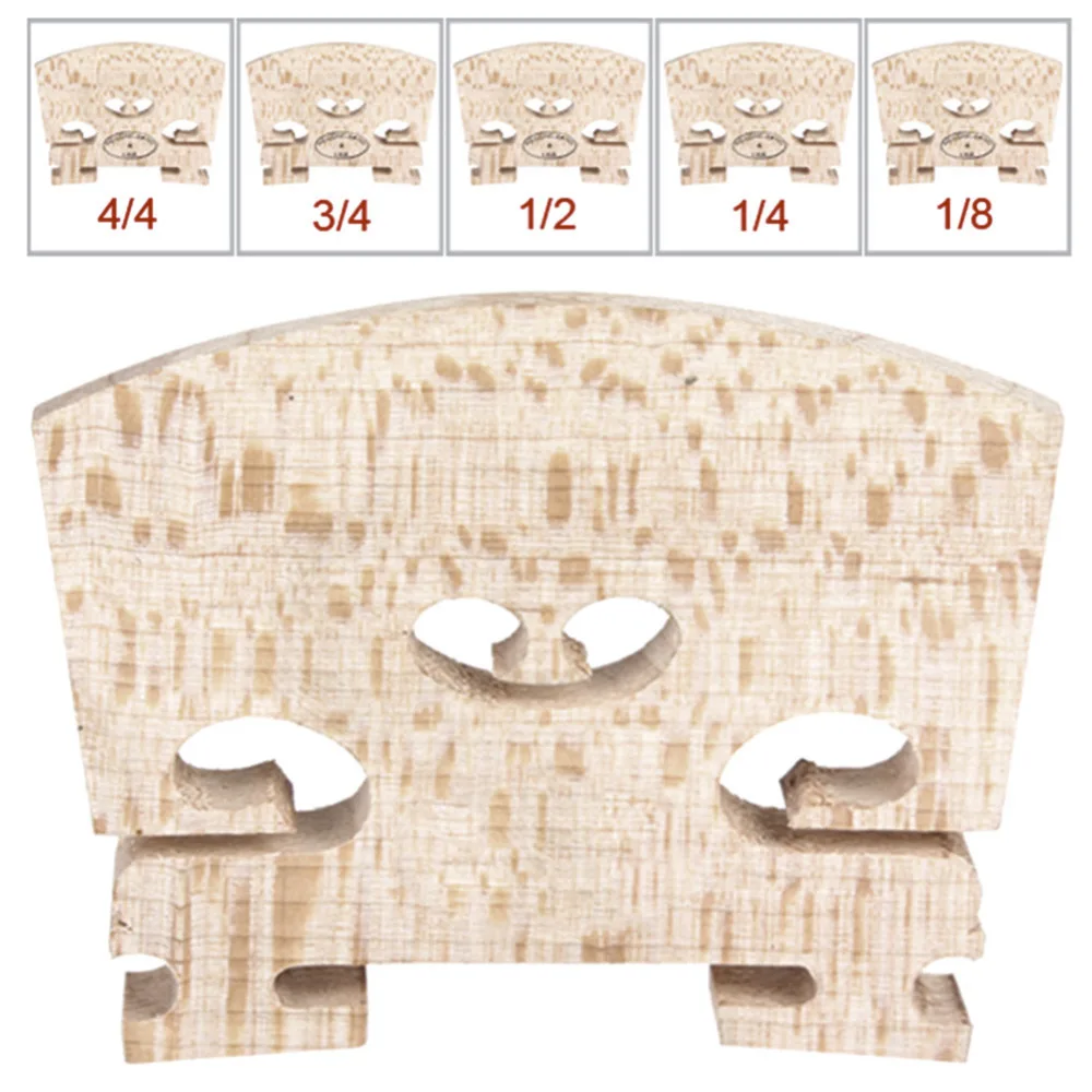 

Maple Wood Acoustic Violin Bridge Regular Type 1/16 1/8 1/4 1/2 3/4 4/4 Size For Violin Strings Instrument Part Accessories
