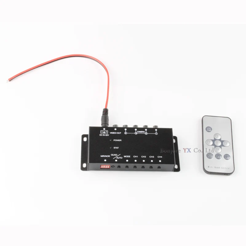 Tanie Koorinwoo skrzynka z przełącznikami 4 kanały dostępne sterowanie tylna kamera samochodowa wideo przednie boczne tylne kamery asystent parkowania