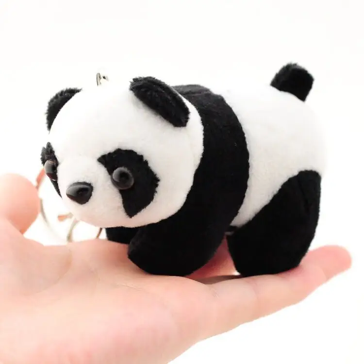 Chinese Cute Panda Model Keychains Keyring Women Bag Accessories