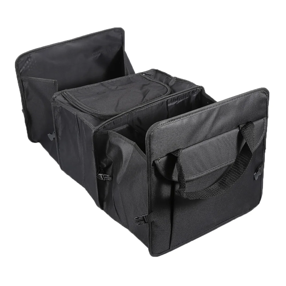 Утолщенные сумки для хранения багажника автомобиля из ткани Оксфорд, автомобильный органайзер, складной держатель, коробка, задний Чехол для хранения, многофункциональная сумка для инструментов на спинку сиденья