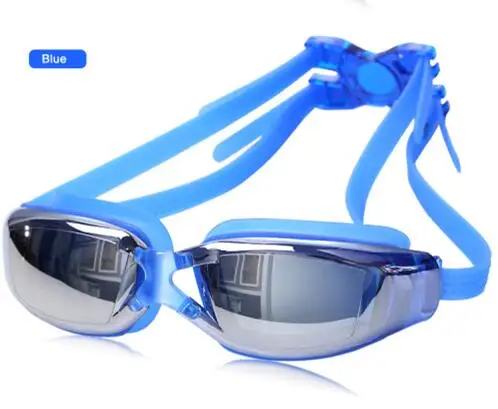 Новинка, XVT, высокое качество, анти-туман, УФ-защита, очки для плавания, очки для плавания, профессиональные, гальванические, водонепроницаемые, очки для плавания - Цвет: blue