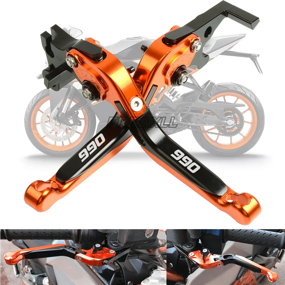 

CNC Aluminum Motorbike Motorcycle Brake Clutch Levers Foldable Extendable Adjustable For KTM 990 Adventure SM SMR SMT Super Duke
