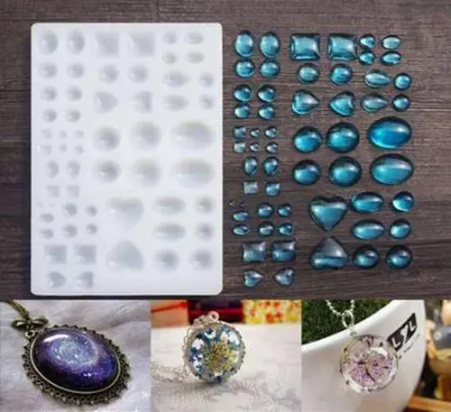 DIY Silicone Molds Mold Resin Casting Crafts Jewelry Pendant Making Mould Tool 