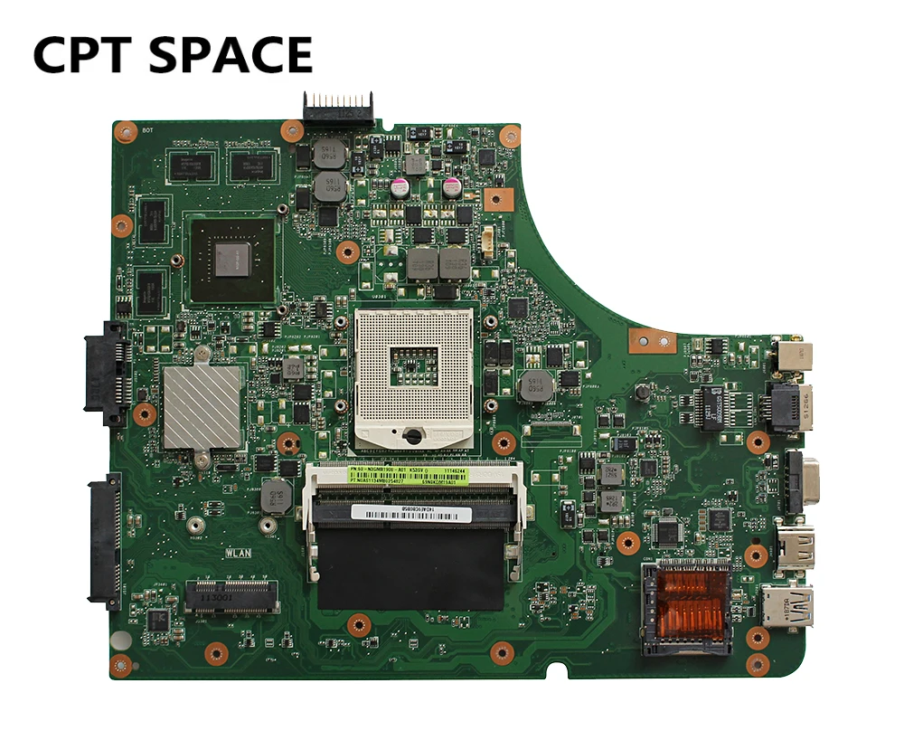 

YTAI K53SV REV:3.1 3.0 8 pieces video Memory GT540M 2GB 2 DDR3 Mianboard For Asus K53SV A53S K53S K53SC K53SJ K53SM Mianboard