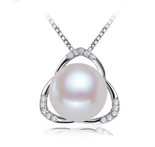 

Genuine 10-11mm Super Natural Freshwater Pearl Pendant Necklace Shining Charm Beautiful Jewelry for Charm Women