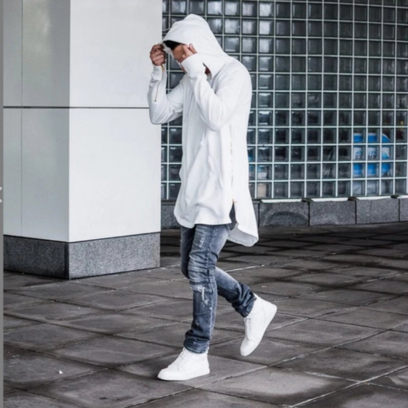 Худи мужское осеннее с длинным рукавом на молнии|sudaderas hombre|hip hop pulloverstreetwear hip |