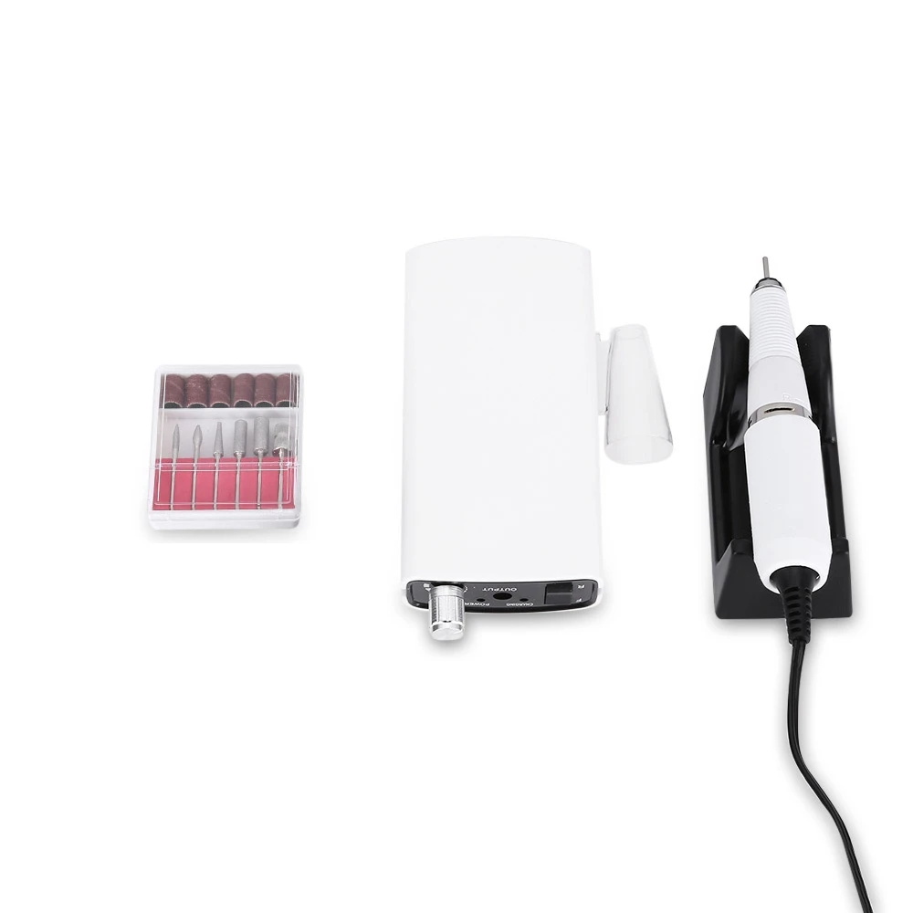 Máquina de Polimento Mini Elétrica Prego Broca Arquivo Manicure Pedicure Profissional Unha Arte Polidor Bits 30000rpm 18w 13 Equipamento de unhas artísticas