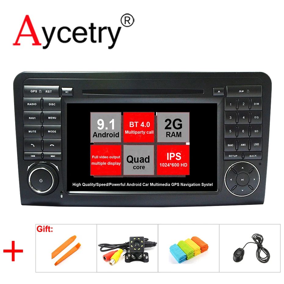 

4G 64G 2 din Android 9.0 Car multimedia DVD GPS navigation For Mercedes Benz ML GL CLASS W164 ML350 ML500 GL320 Auto radio DSP