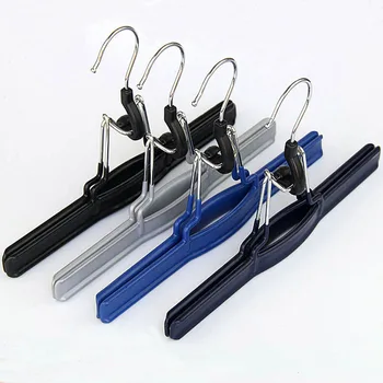 

Colorful PVC Coated Metal Skirt Hanger,Pants Clamp , Hair Extension Hanger (20 Pieces / Lot)