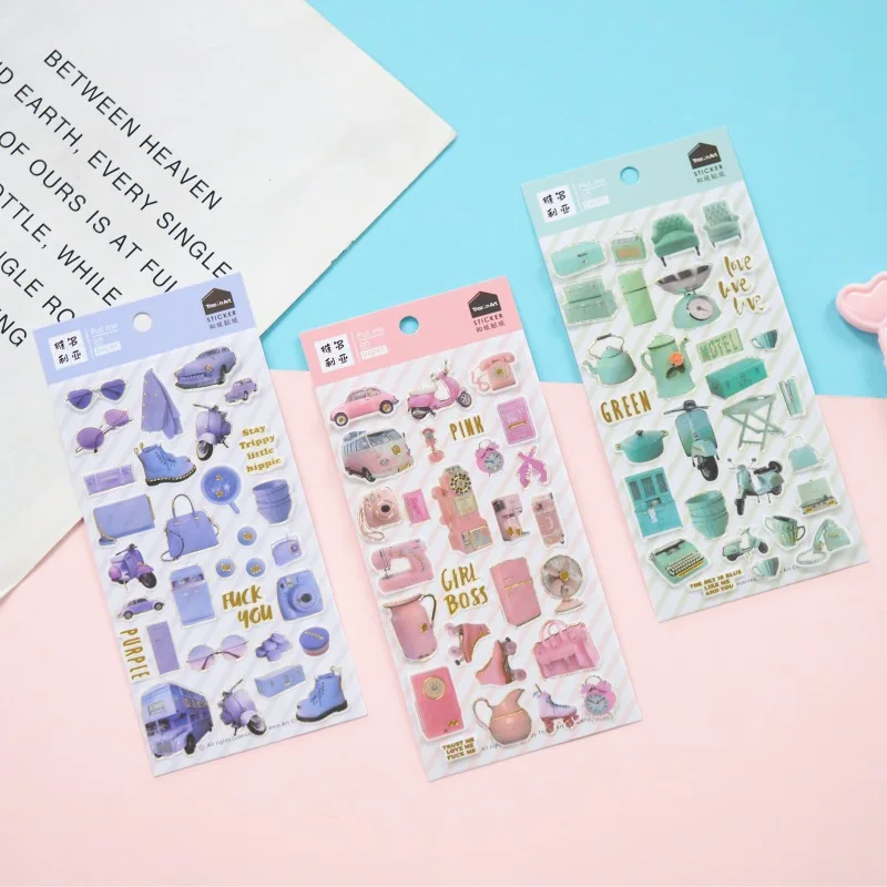 

Sofa Kettle Glasses Bullet Journal Decorative Stationery Stickers Scrapbooking DIY Diary Album Stick Label